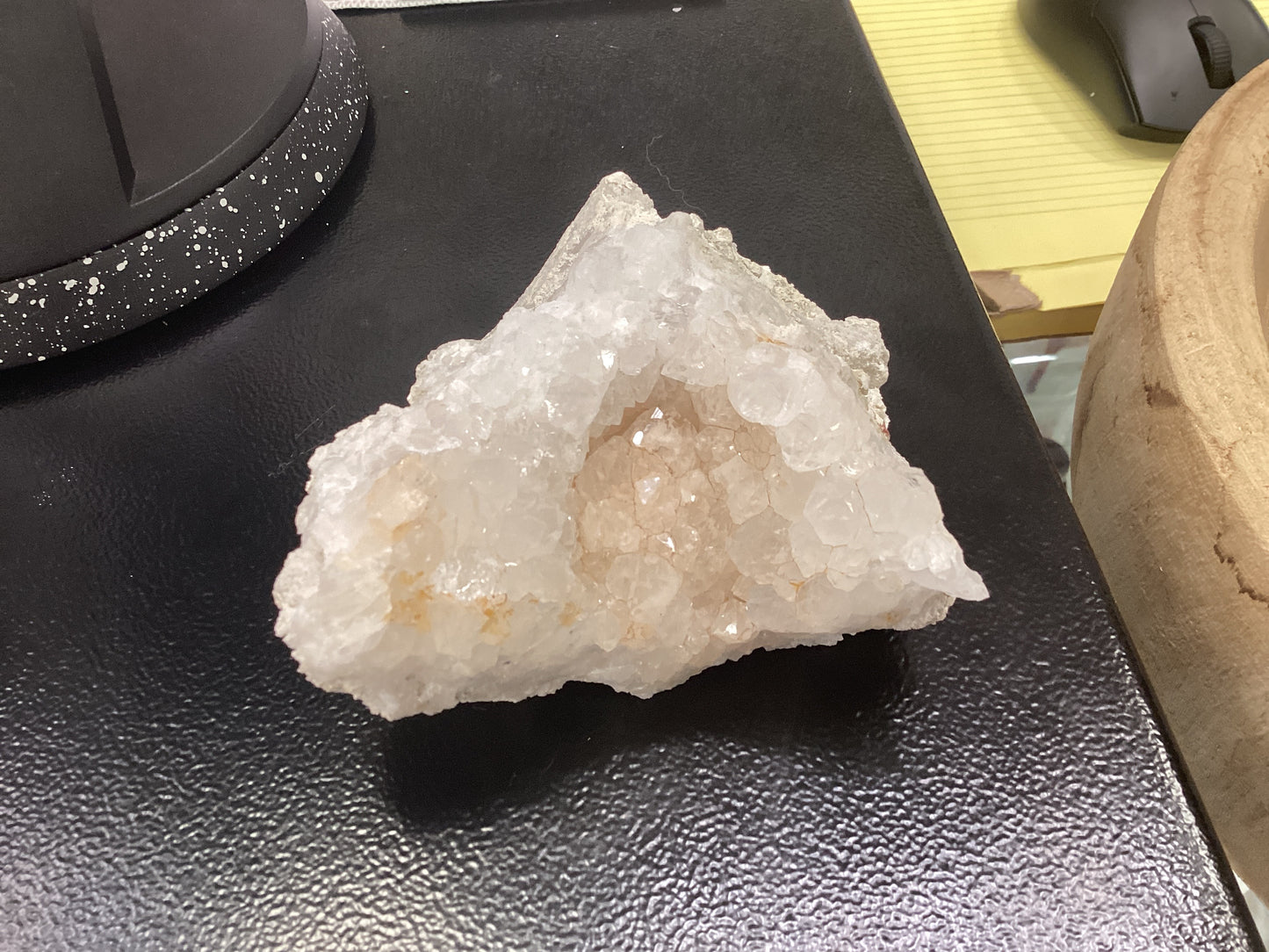 Large quartz geode.