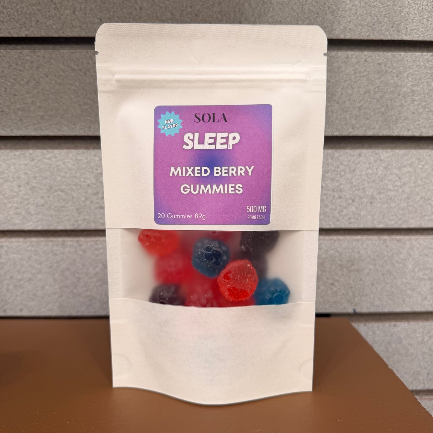 Sleep Gummies — CBD + CBN · THC-Free · Hemp-Based · 500 mg Total (20 ct / 25 mg Each) - by SOLA